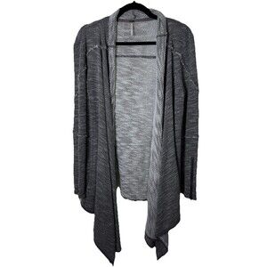 Free People Slouchy Draped Open Front Gray Oversized Cardigan S